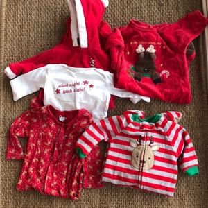 Pack of unisex Christmas clothing for 6 month old